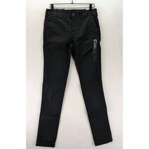 American Eagle Men's Slim Straight Flex Black Pants, 31X34